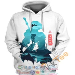 2B Nier Automata Hoodie 3D