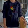 Accpt Understand Love Autism Awareness Flower Hoodie