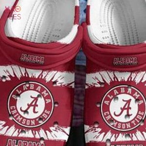 Alabama Crimson Tide Crocs Crocband Clog Comfortable For Mens And Womens Classic Clog Water Shoes Comfortable