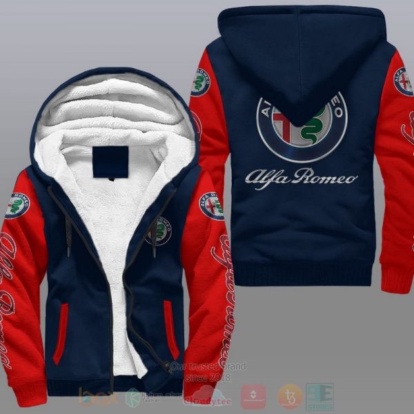 Alfa Romeo Car Fleece Hoodie