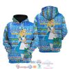 Alice Wonderland Words Pattern Disney Quotes Hoodie 3D