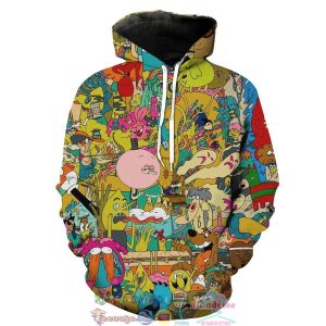 All Characters Cartoon Network Hoodie 3D