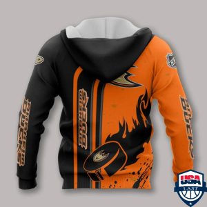 Anaheim Ducks Nhl Ver 1 All Over Printed Hoodie