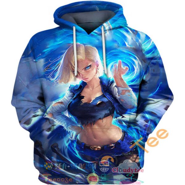 Android 18 Dragon Ball Hoodie 3D