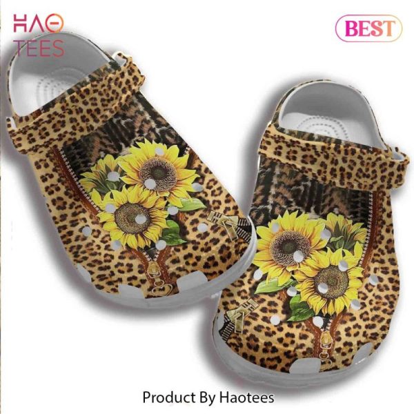 Animal Skin Sunflower Shoes Women – Cheetah Sunflower Shoes Custom Shoe Gifts For Mother Day