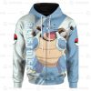 Anime Pokemon Blastoise 3D Hoodie