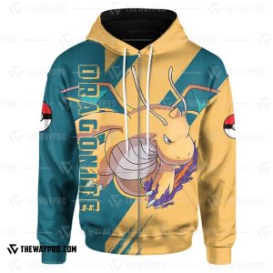 Anime Pokemon Dragonite 3D Hoodie