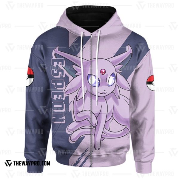 Anime Pokemon Espeon 3D Hoodie