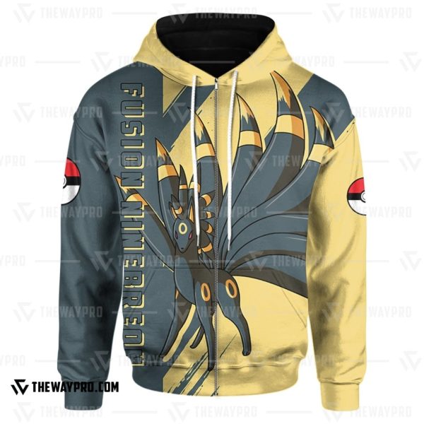 Anime Pokemon Fusion Ninebreon 3D Hoodie