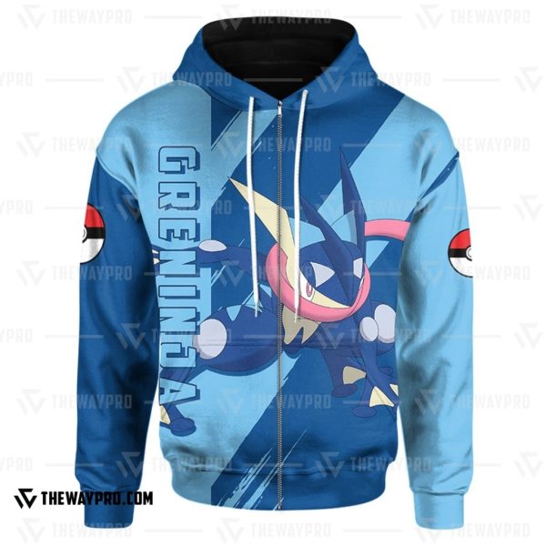 Anime Pokemon Greninja 3D Hoodie