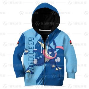 Anime Pokemon Greninja Kid 3D Hoodie