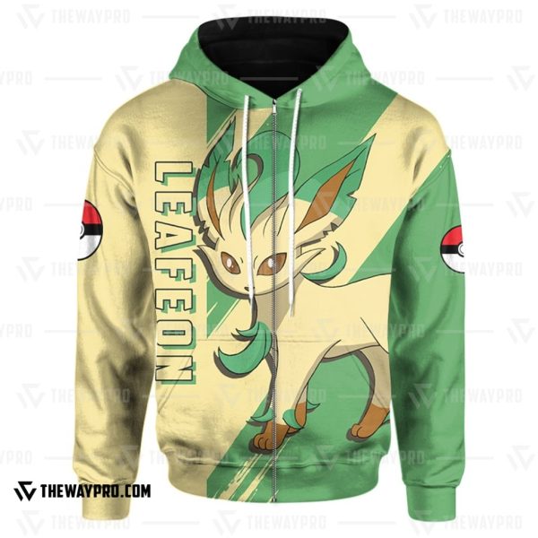 Anime Pokemon Leafeon 3D Hoodie