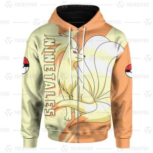 Anime Pokemon Ninetales 3D Hoodie