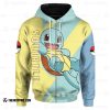 Anime Pokemon Squirtle 3D Hoodie