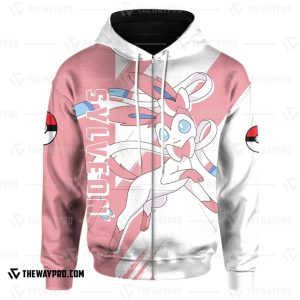 Anime Pokemon Sylveon 3D Hoodie