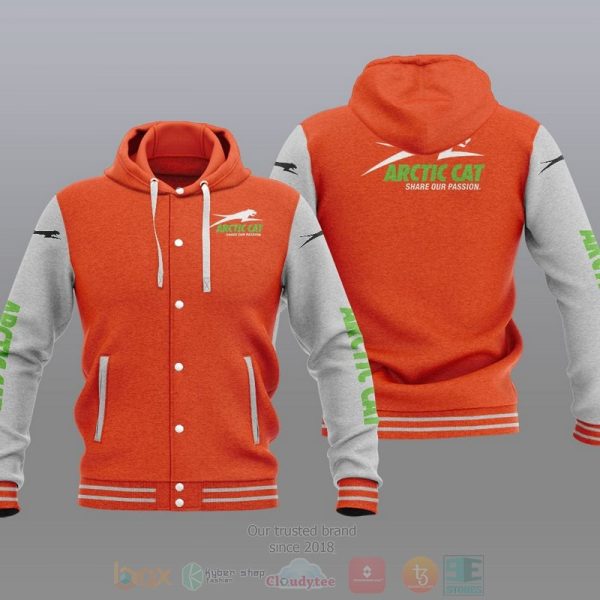 Arctic Cat Share Our Passion Car Baseball Jacket Hoodie