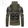 Arizona Cardinals Number 99 J.J. Watt Mask Hoodie