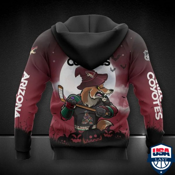 Arizona Coyotes Nhl Halloween All Over Printed Hoodie