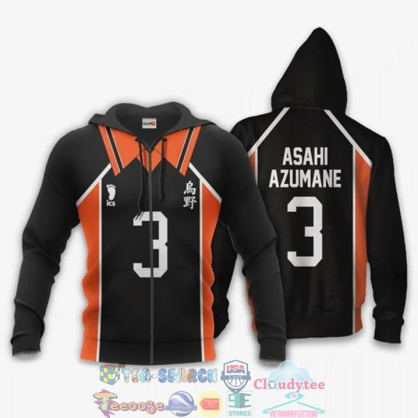 Asahi Azumane Haikyuu Number 3 3D Hoodie