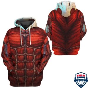 Attack On Titan Colossal Titan Cosplay 3D Hoodie Apparel