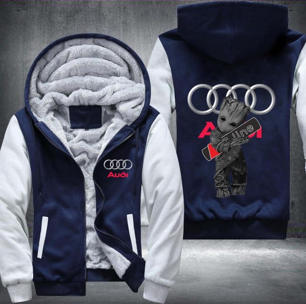 Audi S Line Groot Fleece Hoodie Jacket