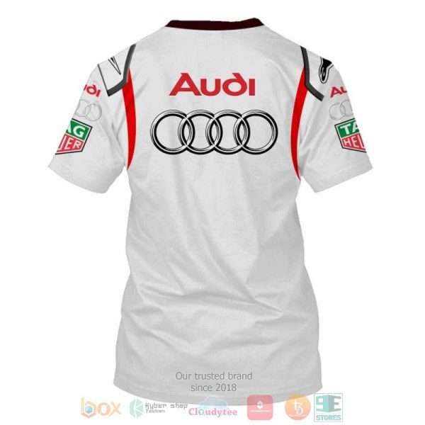 Audi White Black 3D Shirt