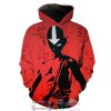 Avatar The Last Airbender Red Hoodie 3D