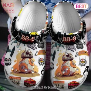 BB8 Star Wars Movie Crocs Crocband Clogs Shoes Comfortable For Men Women and Kids