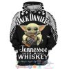 Baby Yoda Hug Jack Daniel’S Tennessee Whiskey 3D Hoodie