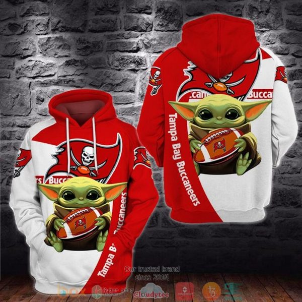 Baby Yoda Nfl Tampa Bay Buccaneers 3D Hoodie