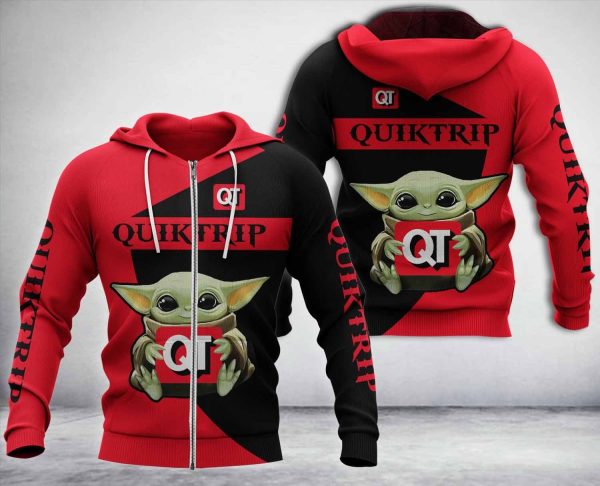 Baby Yoda Quiktrip Company Hoodie