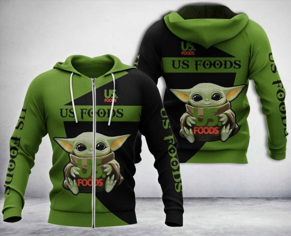 Baby Yoda Us Foods Company Hoodie