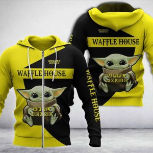 Baby Yoda Waffle House Company Hoodie