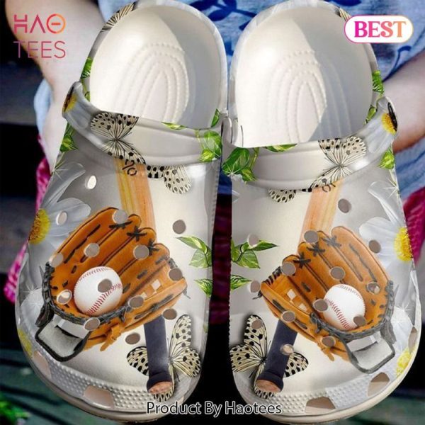 Baseball And Daisy Classic Clogs Shoes Exclusive