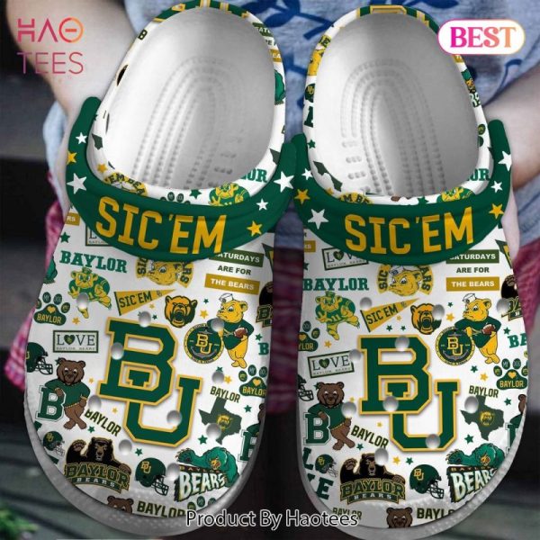 Baylor Bears NCAA Sport Crocs Crocband Clogs Shoes Comfortable For Men Women and Kids