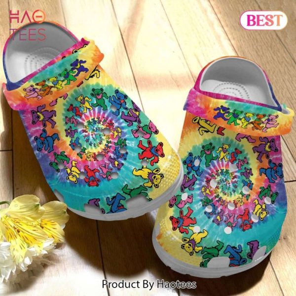 Bear Colorful Tie Dye Crocband Clogs Exclusive