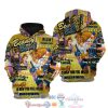 Beauty And The Beast Words Pattern Disney Quotes Hoodie 3D