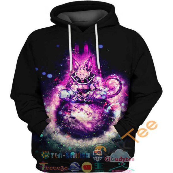 Beerus Energy Ball Dragon Ball Hoodie 3D