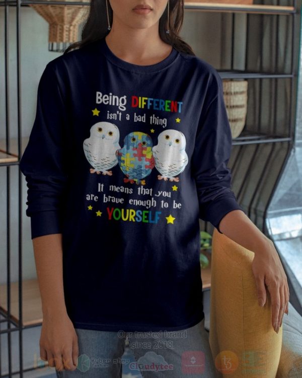 Being Different Isn’T A Bad Thing Owl Hoodie