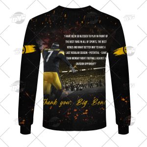 Ben Roethlisberger Pittsburgh Steelers Nfl Thanks For The Memories 3D Shirt