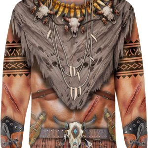 Bison Brown Pride Native American 3D Shirt