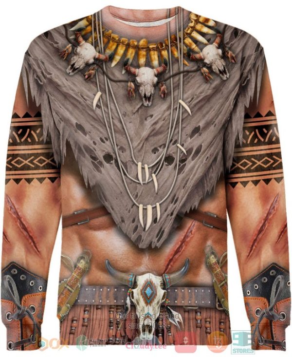 Bison Brown Pride Native American 3D Shirt