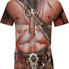 Bison Skull Warrior Style Native Ameican 3D Shirt