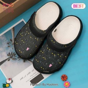 Black Cat Personalized 10 Gift For Lover Rubber Crocs Clog Shoes Comfy Footwear