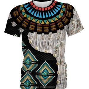 Black Pattern Native American 3D Shirt