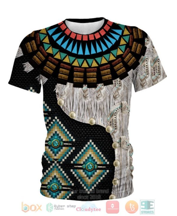 Black Pattern Native American 3D Shirt