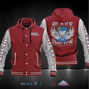 Blake Shelton Skull Wings Baseball Hoodie Jacket