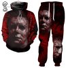 Blood Michael Myers Halloween Movie Full Print Combo Hoodie And Sweatpants