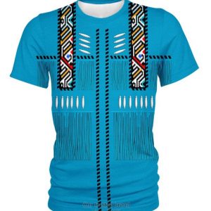 Blue Native 3D Shirt