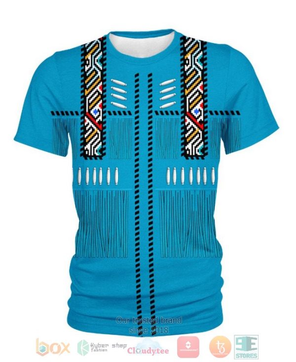 Blue Native 3D Shirt